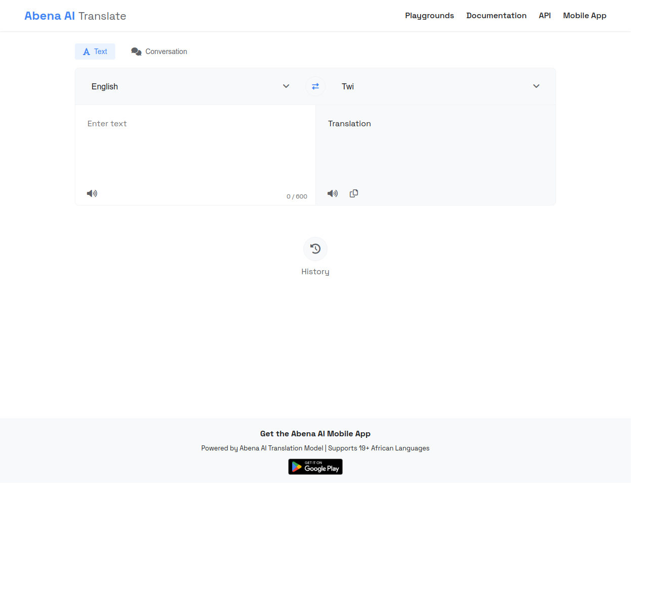 Abena Translate Screenshot 1
