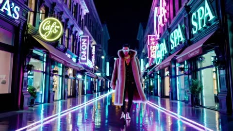 City lights dim