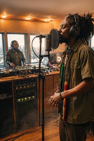 A fresh live-voice performance from the Rap AI booth — Take 3 🎤🔥 #StudioSession