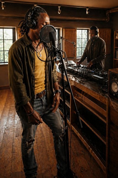 A fresh live-voice performance from the Rap AI booth — Take 7 🎤🔥 #StudioSession